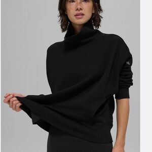 ALO Women's Black Turtleneck Sweater